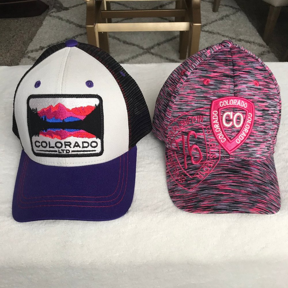 Two Colorado Womens Baseball Hats